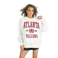 Atlanta Falcons Gameday Couture Women's Timeless Triumph Premium Fleece Pullover Sweatshirt - White outlet