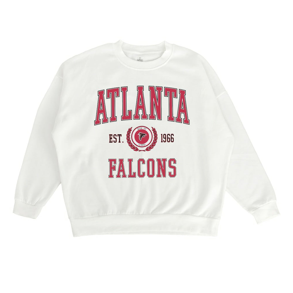 Atlanta Falcons Gameday Couture Women's Timeless Triumph Premium Fleece Pullover Sweatshirt - White outlet
