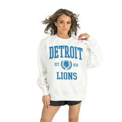 Detroit Lions Gameday Couture Women's Timeless Triumph Premium Fleece Pullover Sweatshirt - White cheap