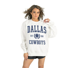 Dallas Cowboys Gameday Couture Women's Timeless Triumph Premium Fleece Pullover Sweatshirt - White cheap