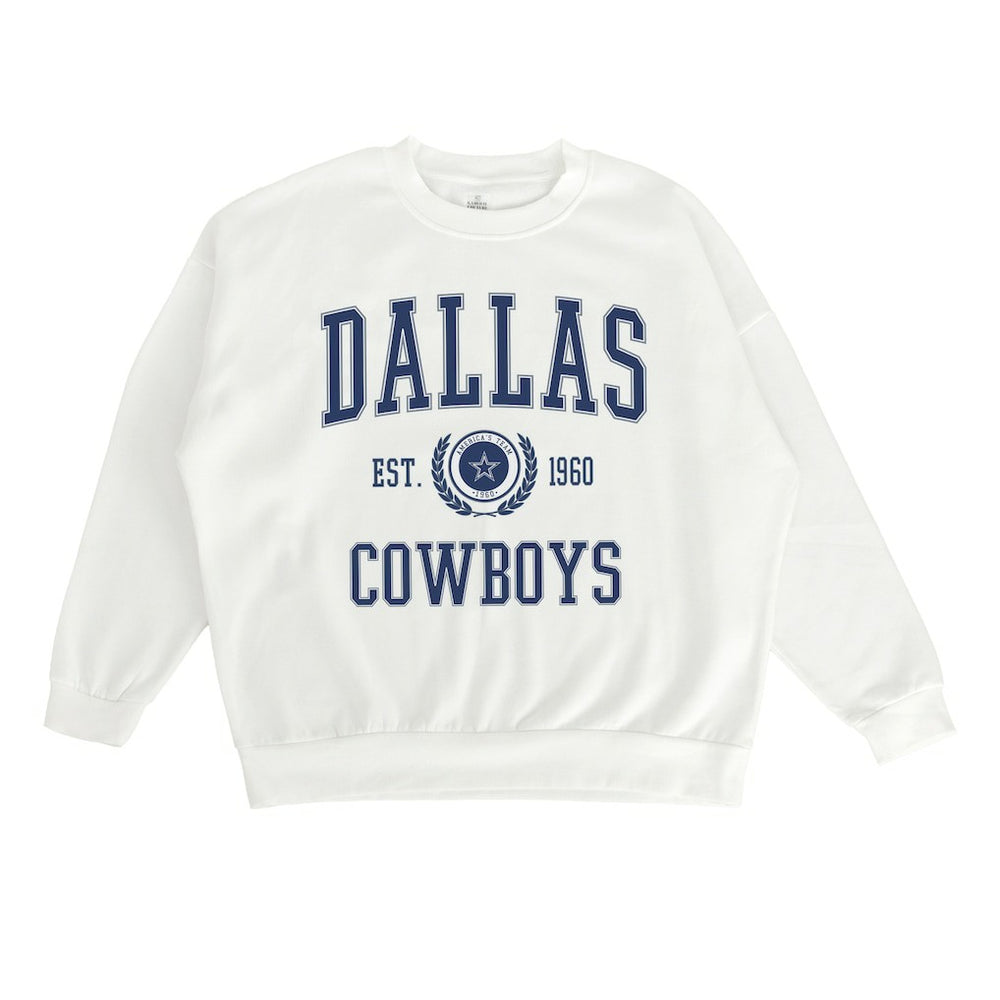 Dallas Cowboys Gameday Couture Women's Timeless Triumph Premium Fleece Pullover Sweatshirt - White cheap
