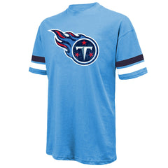 Cam Ward Tennessee Titans Majestic Threads 2025 NFL Draft First Round Pick Oversized T-Shirt - Light Blue outlet