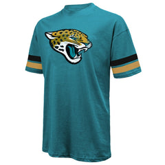 Travis Hunter Jacksonville Jaguars Majestic Threads 2025 NFL Draft First Round Pick Oversized T-Shirt - Teal sale