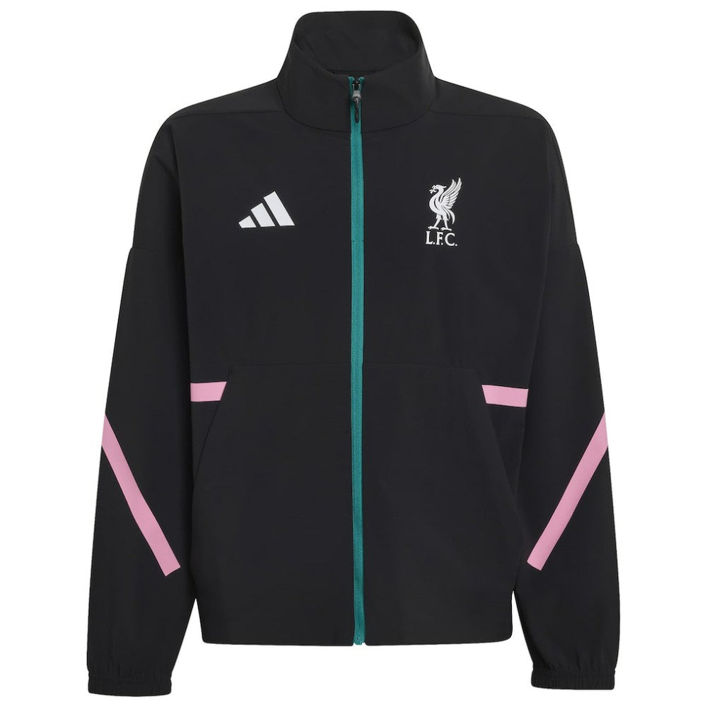Liverpool Youth 2025/26 Club Anthem Full-Zip Jacket - Black | Adidas discount
