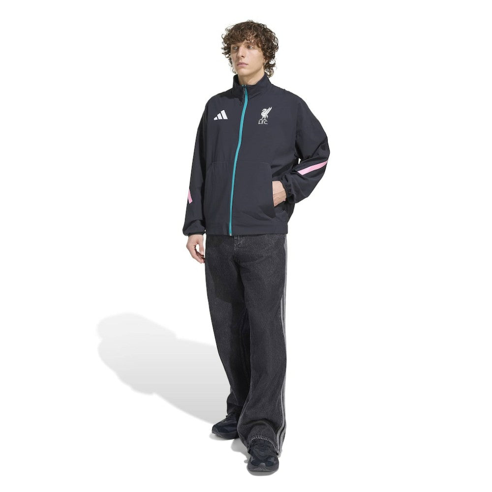 Liverpool 2025/26 Club Anthem Full-Zip Jacket - Black | Adidas sale
