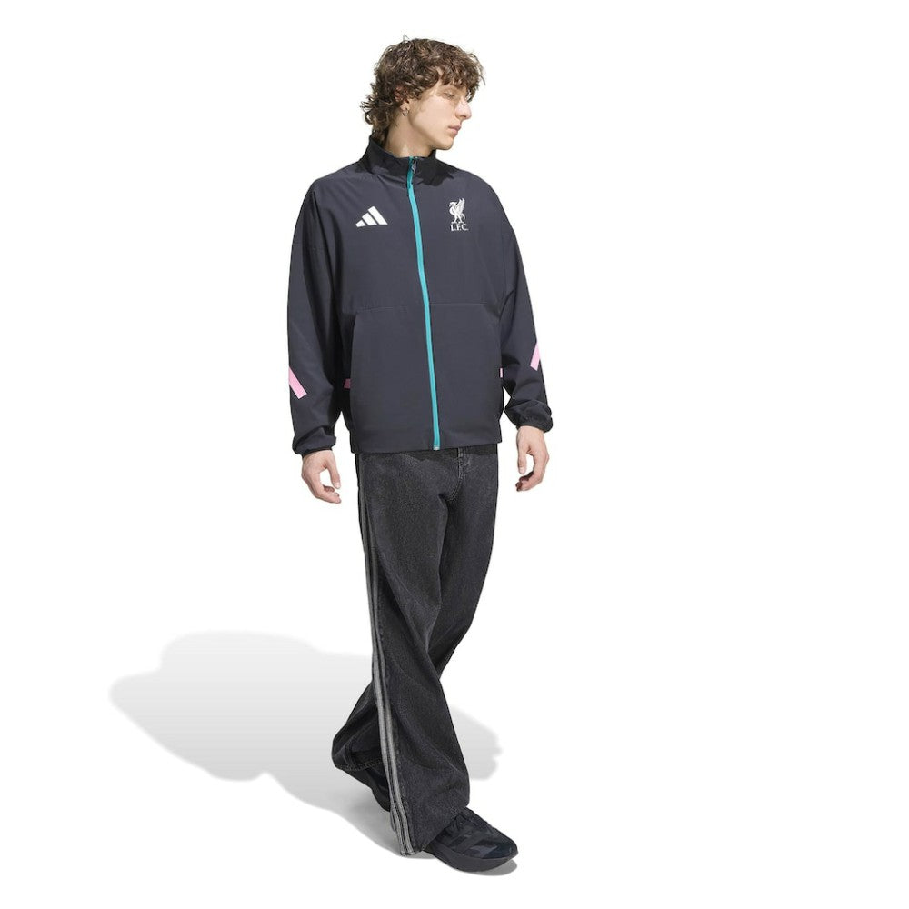 Liverpool 2025/26 Club Anthem Full-Zip Jacket - Black | Adidas sale