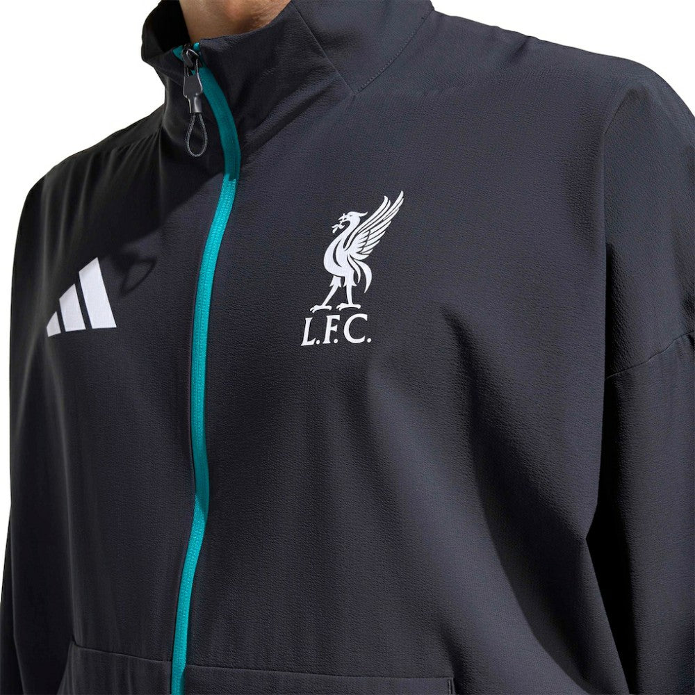 Liverpool 2025/26 Club Anthem Full-Zip Jacket - Black | Adidas sale