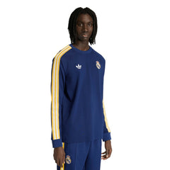 Real Madrid Originals Culturewear Originals Long Sleeve T-Shirt - Navy | Adidas outlet
