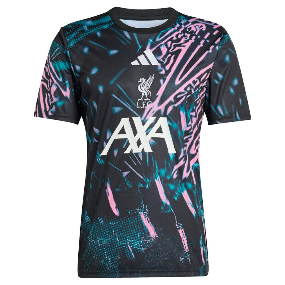 Liverpool 2025/26 Pre-Match Training Jersey - Black | Adidas discount