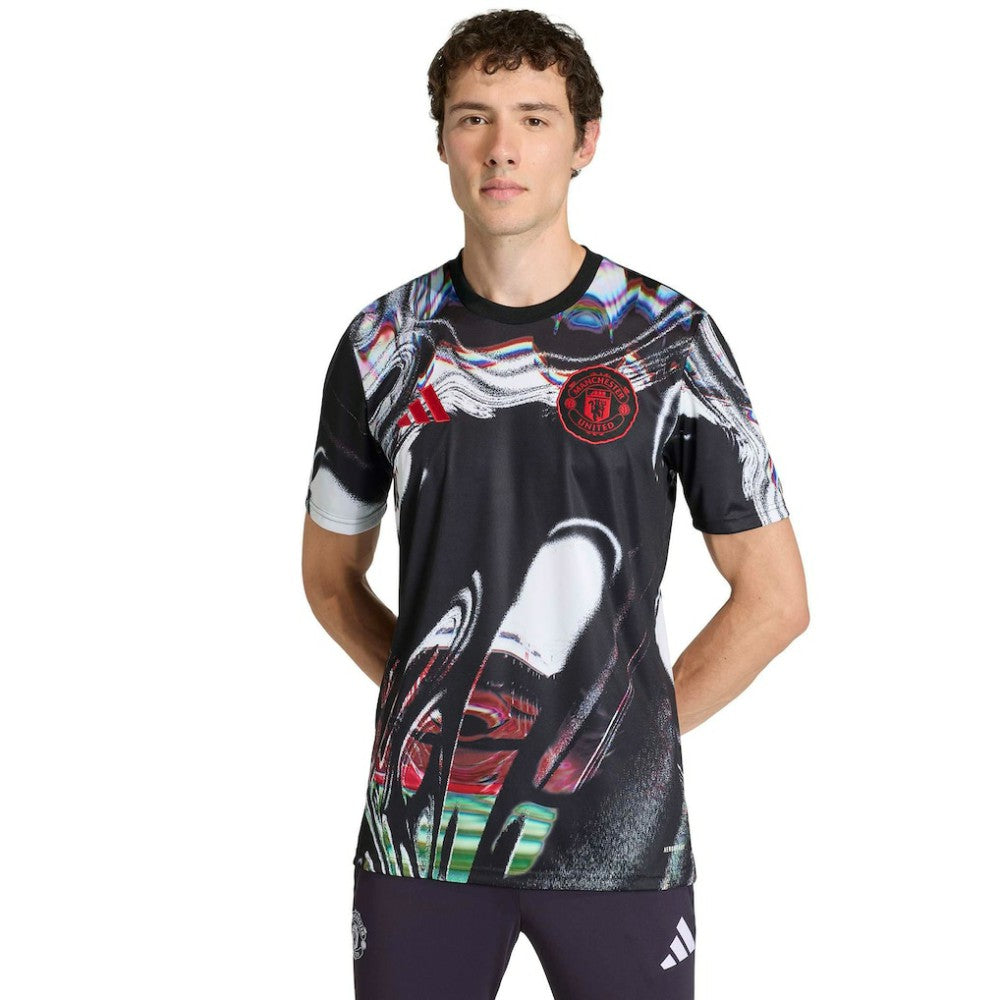 Manchester United 2025/26 Pre-Match Training Jersey - Black | Adidas outlet