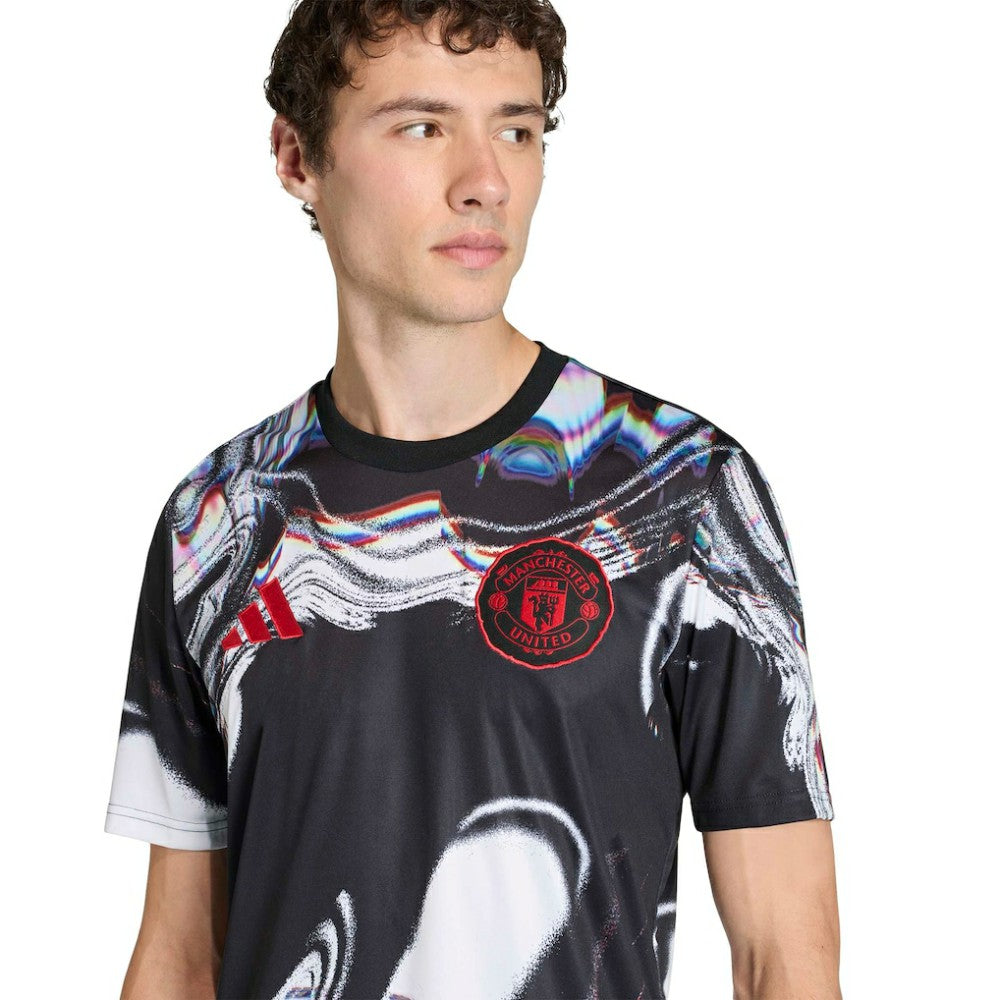 Manchester United 2025/26 Pre-Match Training Jersey - Black | Adidas outlet