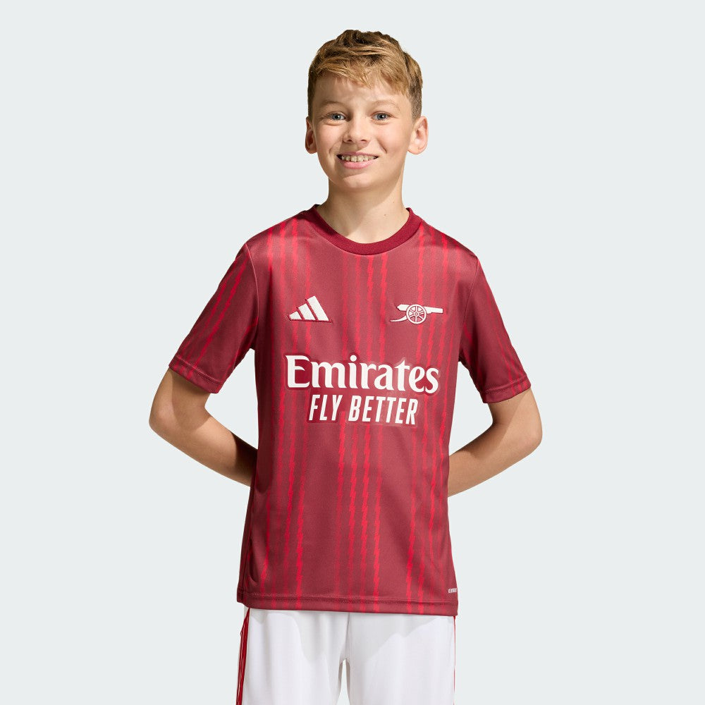 Arsenal Youth 2025/26 Pre-Match Training Jersey - Red | Adidas shop