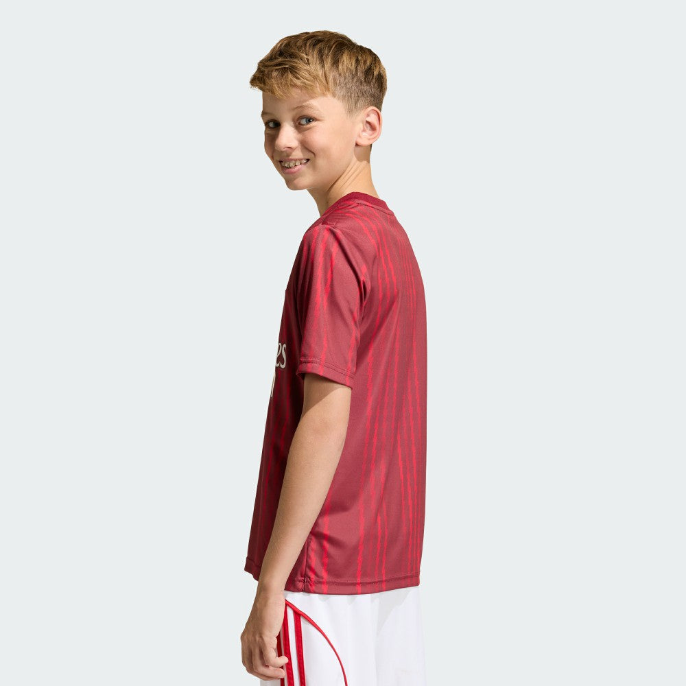 Arsenal Youth 2025/26 Pre-Match Training Jersey - Red | Adidas shop