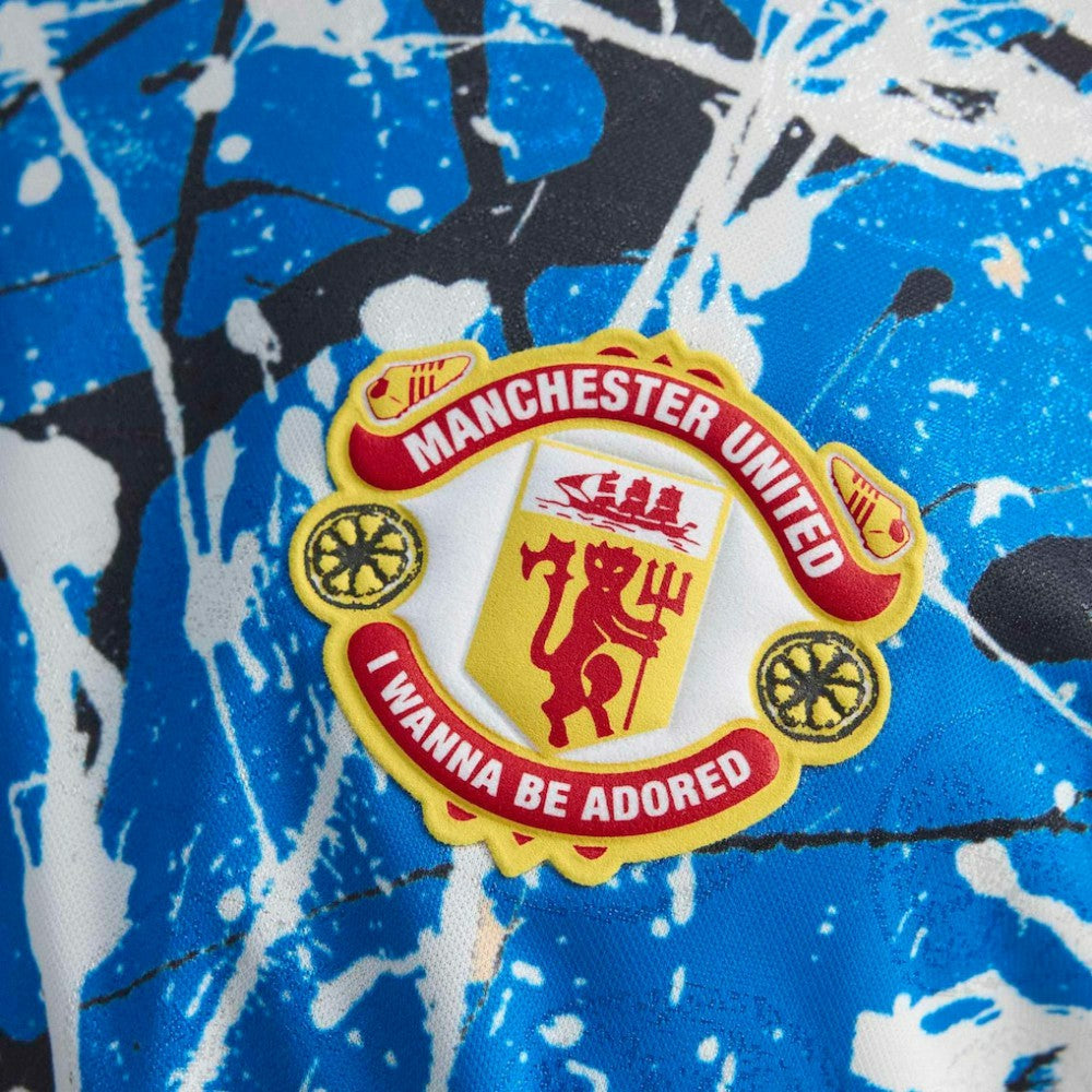 Manchester United X Stone Roses Replica Jersey - Blue | Adidas online