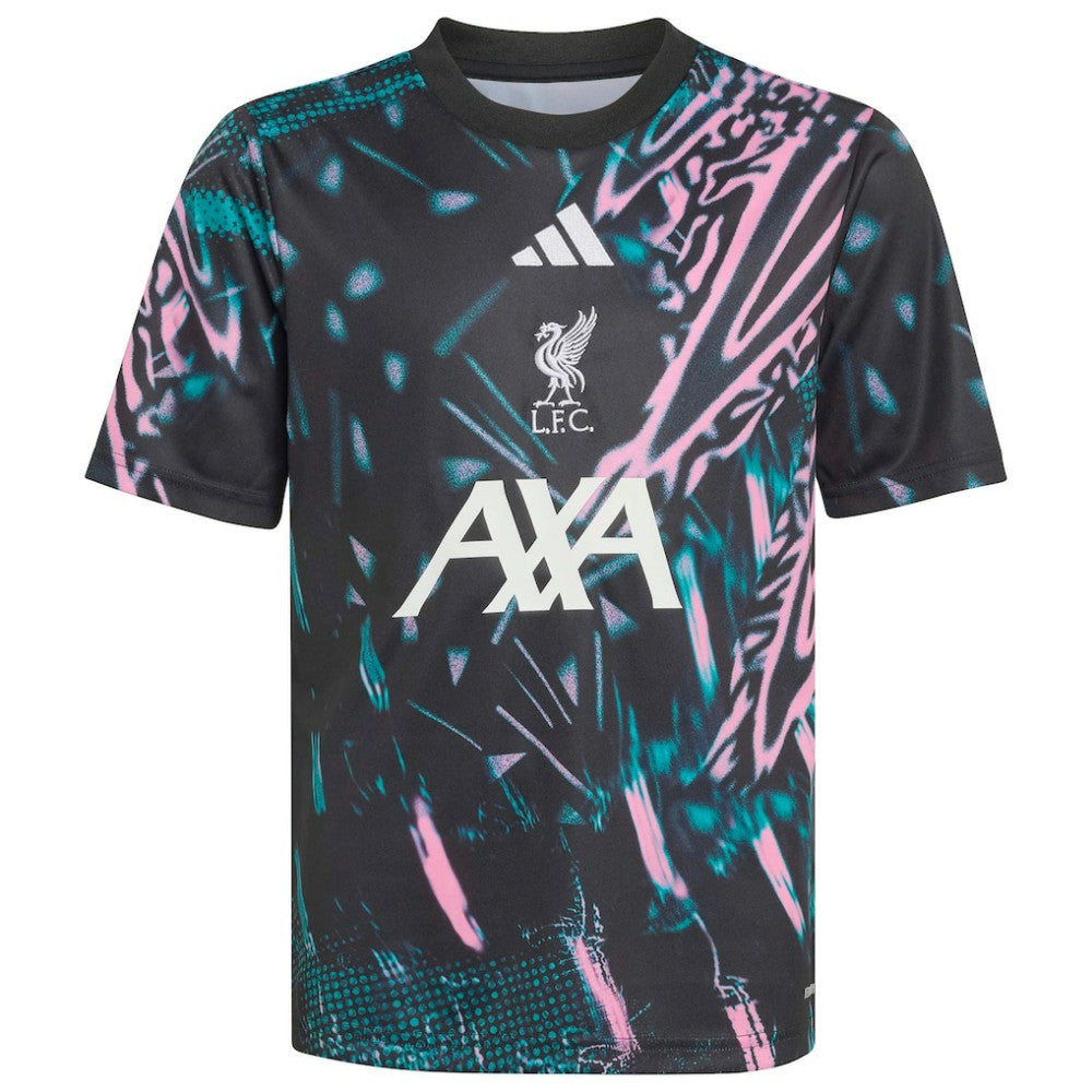 Liverpool Youth 2025/26 Pre-Match Training Jersey - Black | Adidas on sale