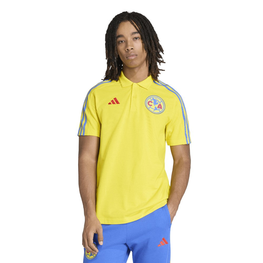 Club America 2025/26 DNA Alphaskin Polo - Yellow | Adidas shop