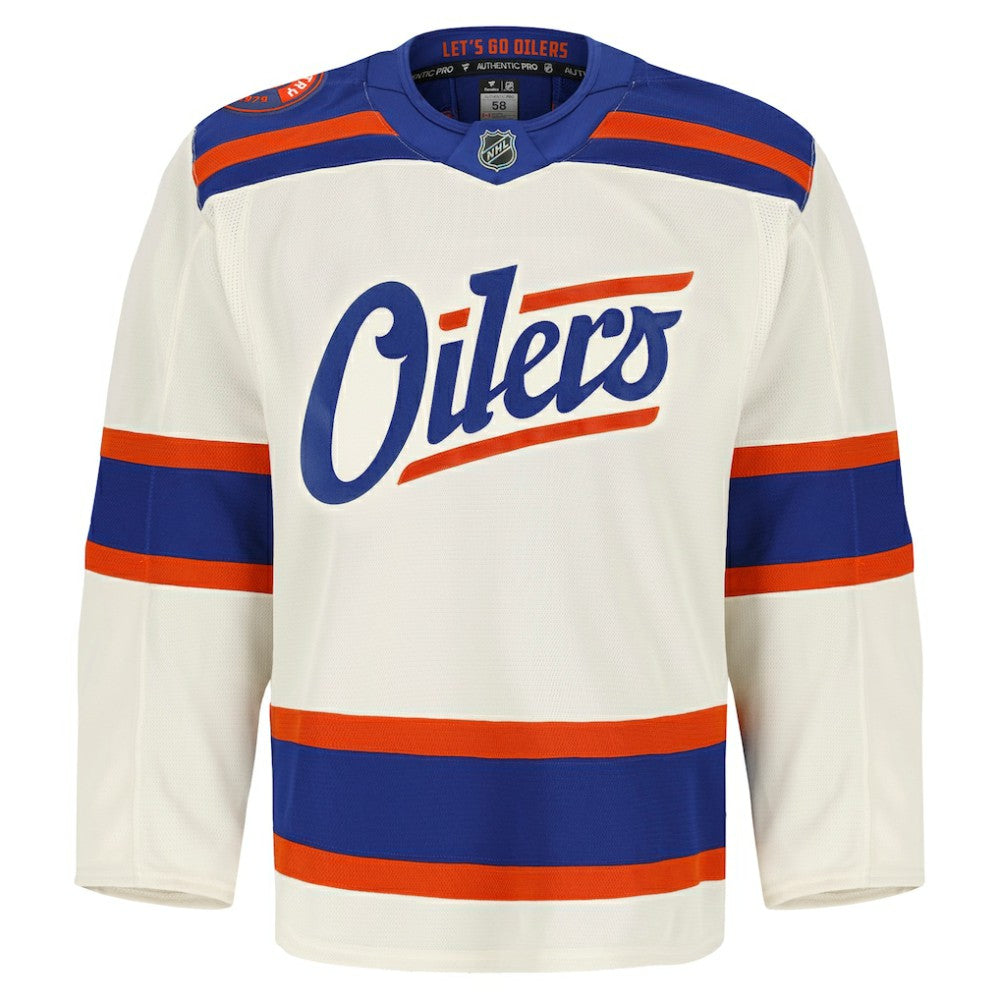 Edmonton Oilers Fanatics Alternate Authentic Pro Jersey Light Beige