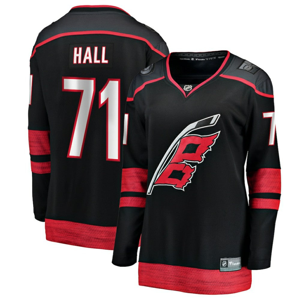 Taylor Hall Carolina Hurricanes Fanatics Women's Home Breakaway Player Jersey Black