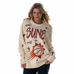 Phoenix Suns The Wild Collective Unisex 2025/26 City Edition Jacquard Sweater - Cream outlet