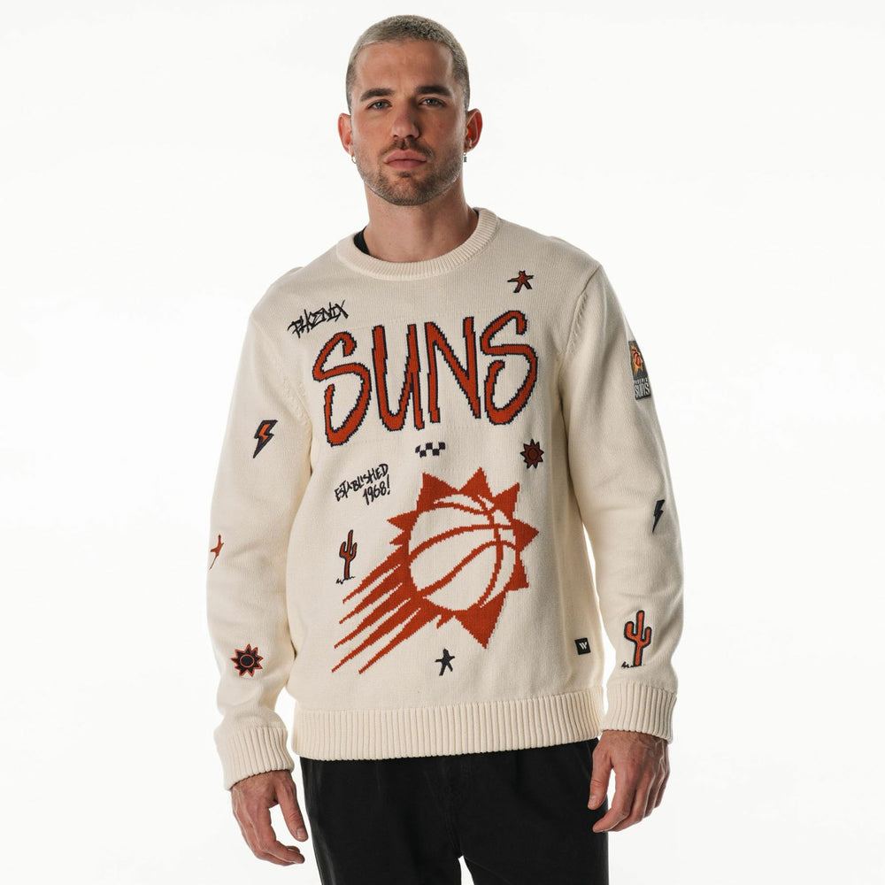 Phoenix Suns The Wild Collective Unisex 2025/26 City Edition Jacquard Sweater - Cream outlet