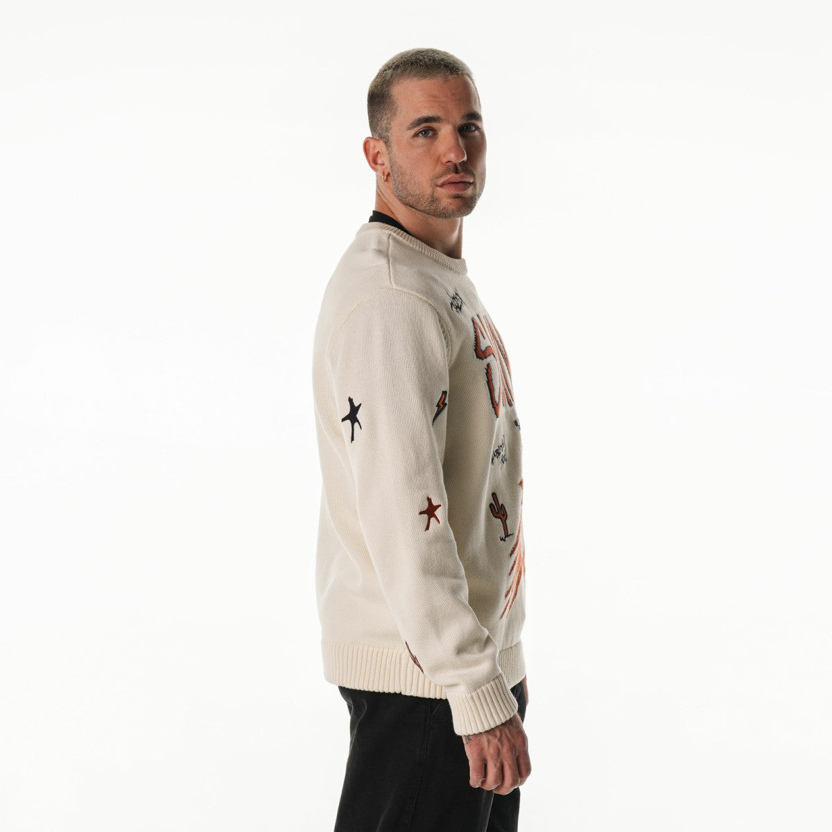 Phoenix Suns The Wild Collective Unisex 2025/26 City Edition Jacquard Sweater - Cream outlet