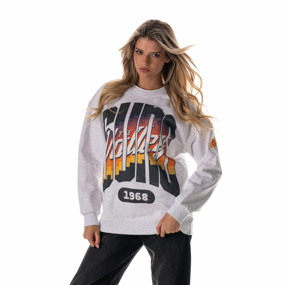 Phoenix Suns The Wild Collective Unisex 2025/26 City Edition Double Collar Fleece Sweatshirt - Heather Gray shop