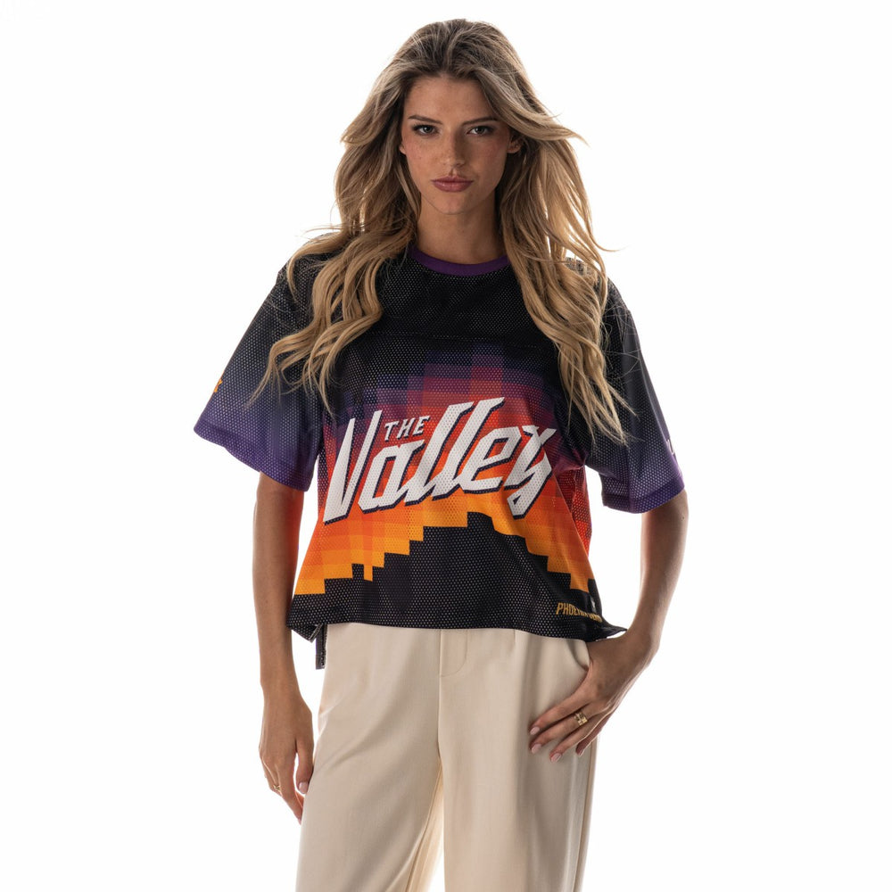 Phoenix Suns The Wild Collective Unisex 2025/26 City Edition Boxy Mesh T-Shirt - Black shop