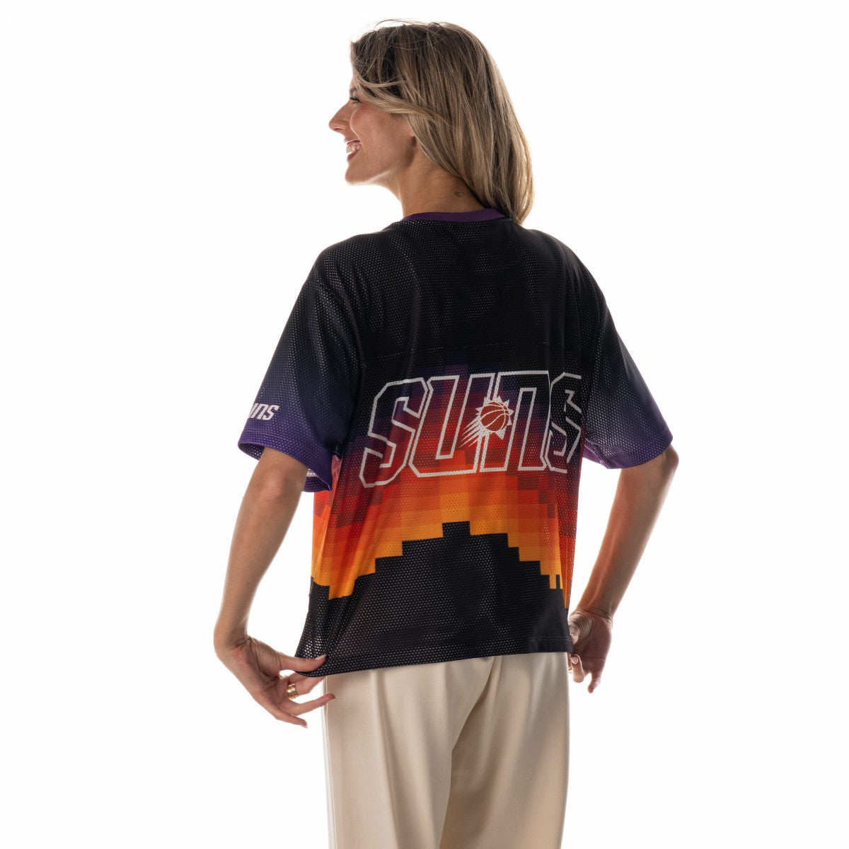 Phoenix Suns The Wild Collective Unisex 2025/26 City Edition Boxy Mesh T-Shirt - Black shop