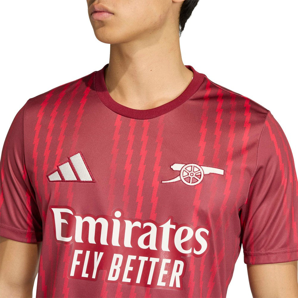 Arsenal 2025/26 Pre-Match Training Jersey - Red | Adidas sale