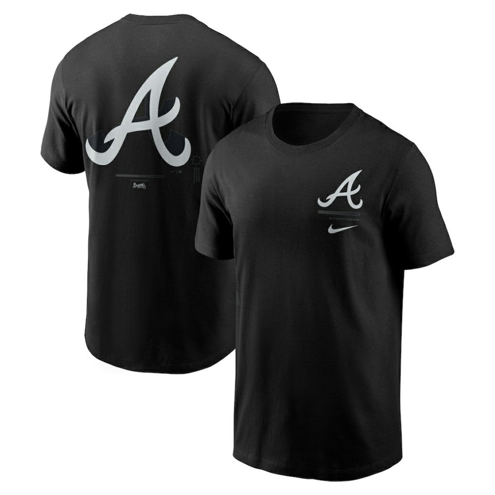 Atlanta Braves  Bar Loading T-Shirt - Black | Nike
