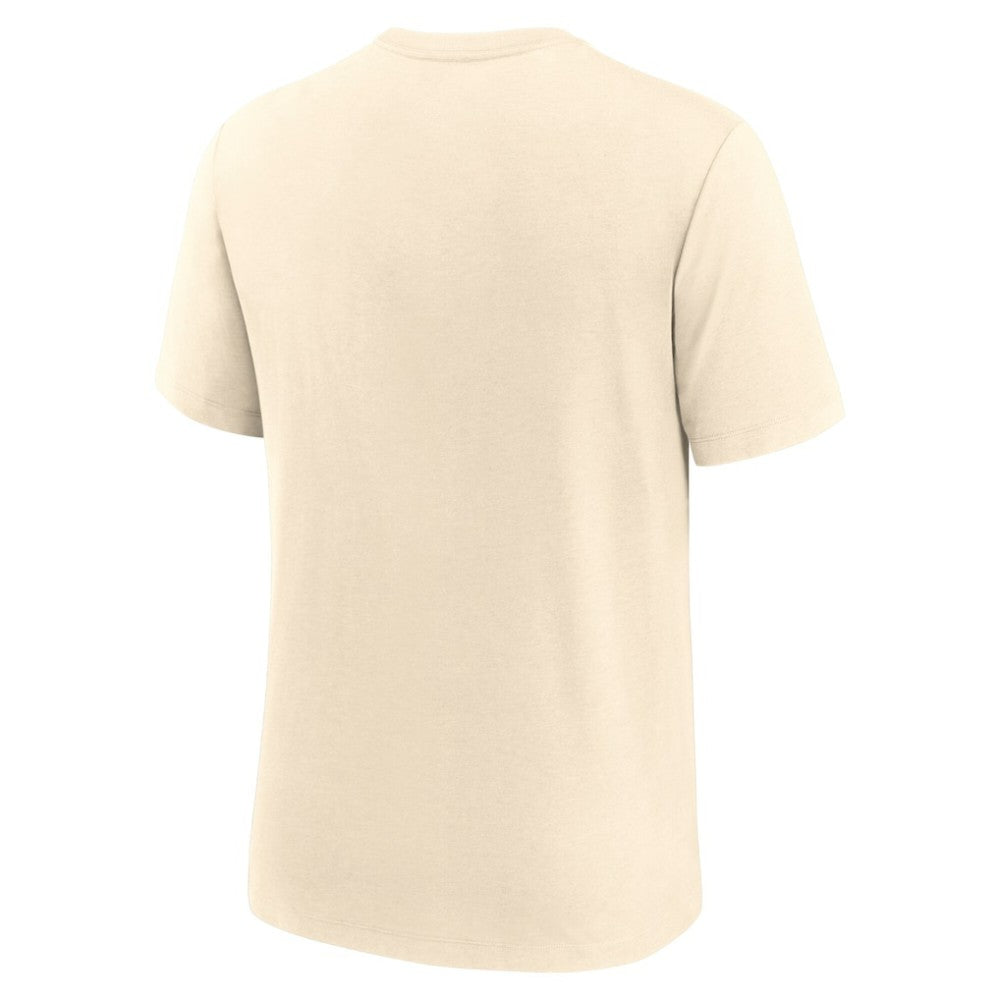 Atlanta Braves Wordmark Tri-Blend T-Shirt - Natural | Nike