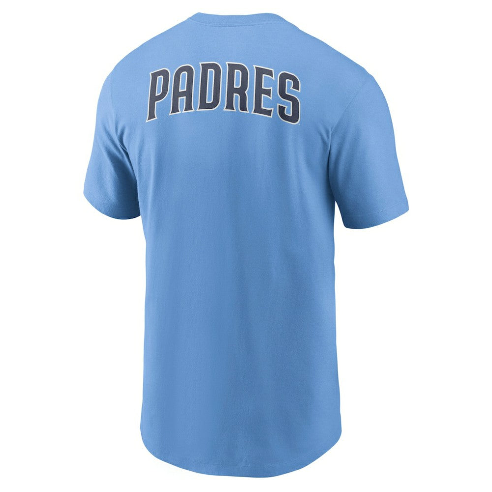 San Diego Padres Record Shattered T-Shirt - Light Blue | Nike