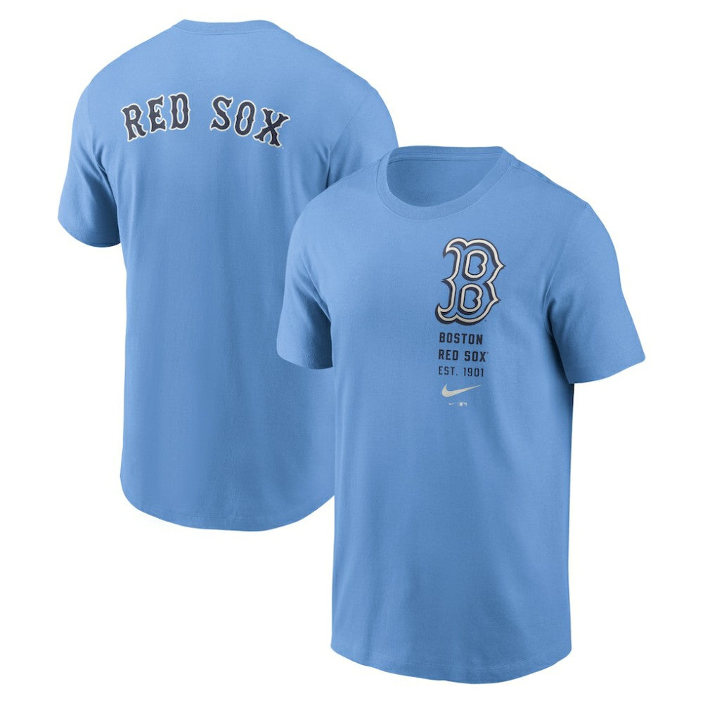 Boston Red Sox Record Shattered T-Shirt - Light Blue | Nike