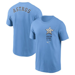 Houston Astros Record Shattered T-Shirt - Light Blue | Nike