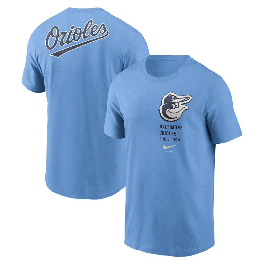 Baltimore Orioles Record Shattered T-Shirt - Light Blue | Nike