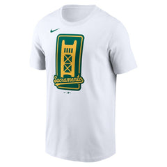 Athletics Script T-Shirt - White | Nike