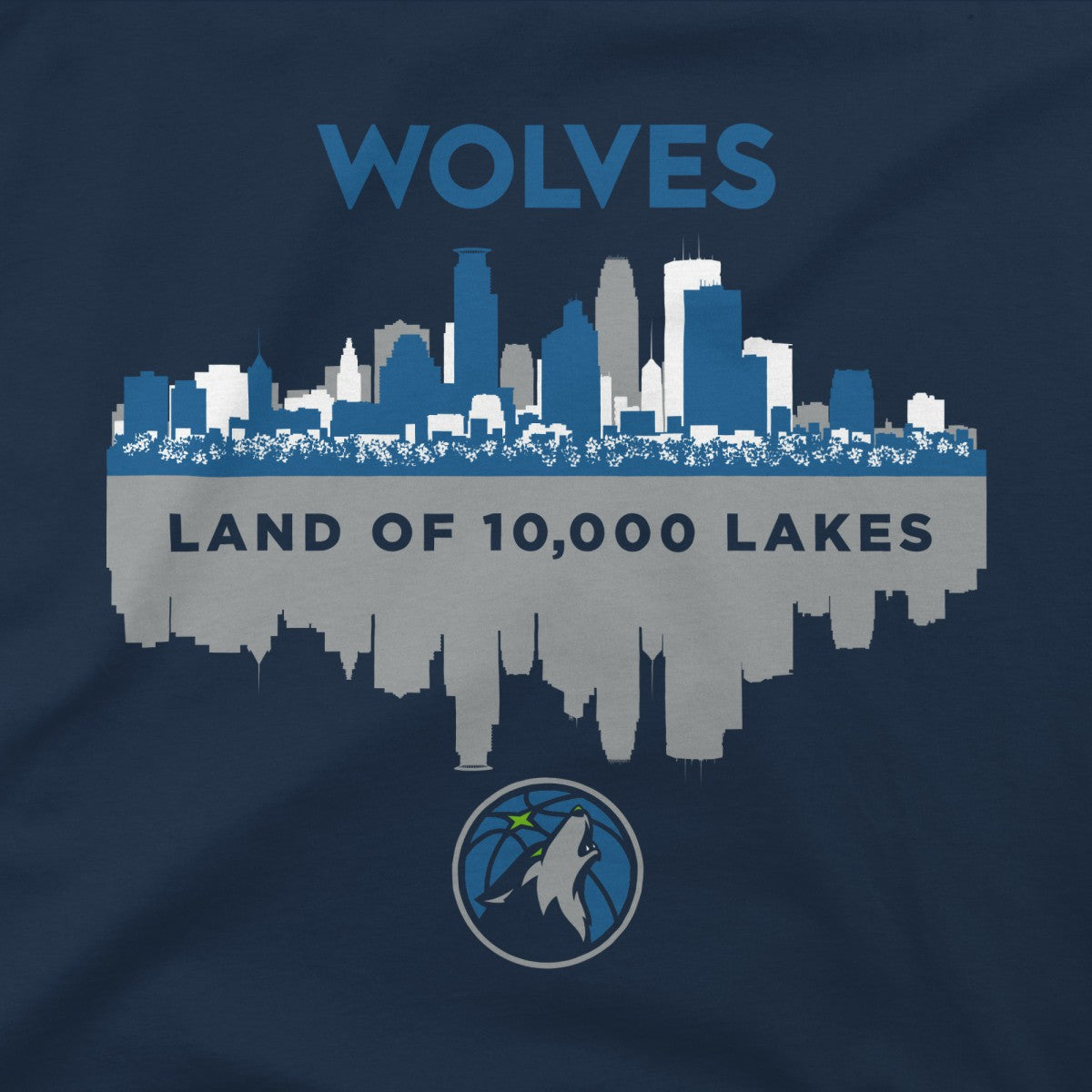 Minnesota Timberwolves Stadium Essentials Cities T-Shirt - Navy sale
