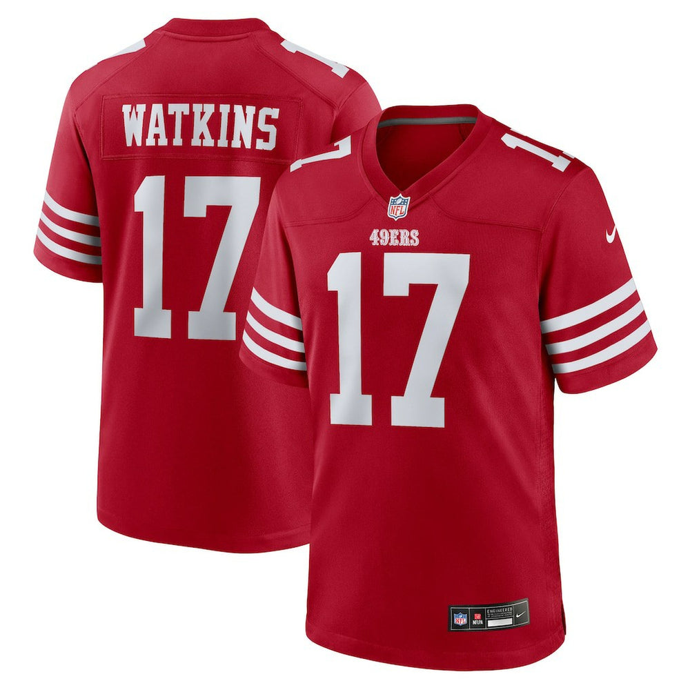 Jordan Watkins San Francisco 49ers Team Game Jersey - Scarlet | Nike cheap
