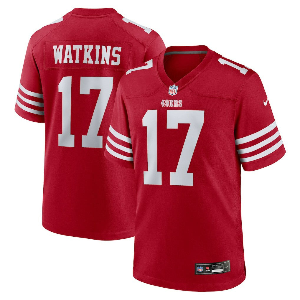 Jordan Watkins San Francisco 49ers Team Game Jersey - Scarlet | Nike cheap