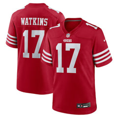 Jordan Watkins San Francisco 49ers Team Game Jersey - Scarlet | Nike cheap