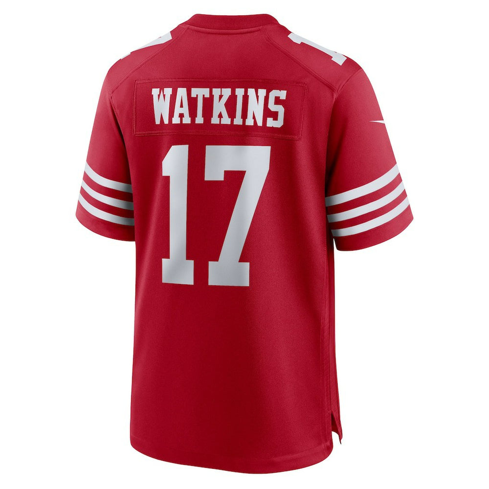 Jordan Watkins San Francisco 49ers Team Game Jersey - Scarlet | Nike cheap