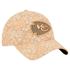 Kansas City Chiefs New Era Women's Floral 9TWENTY Adjustable Hat - Tan online