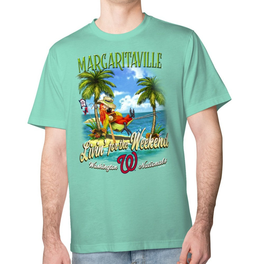 Washington Nationals Margaritaville Livin' for the Weekend T-Shirt - Mint