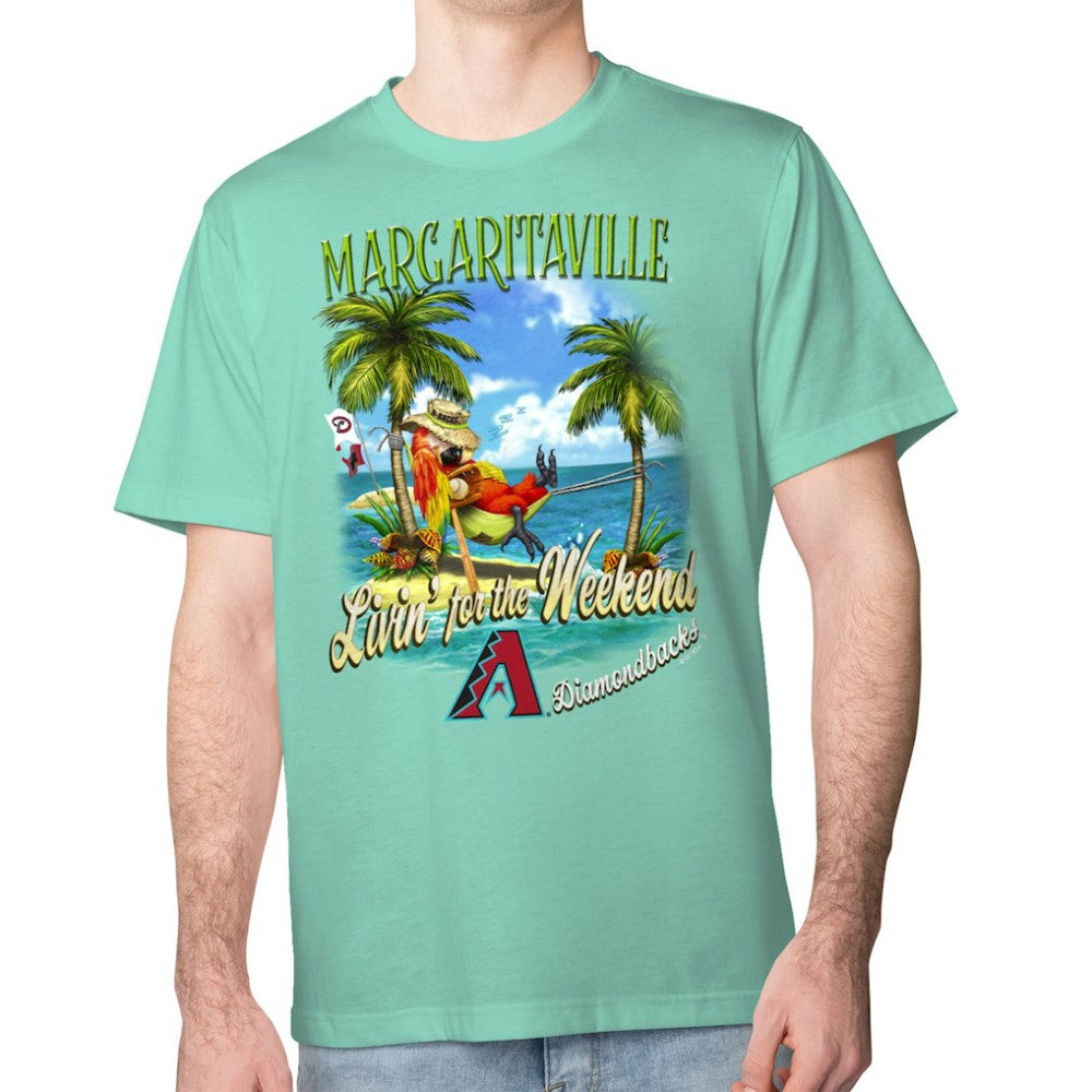 Arizona Diamondbacks Margaritaville Livin' for the Weekend T-Shirt - Mint