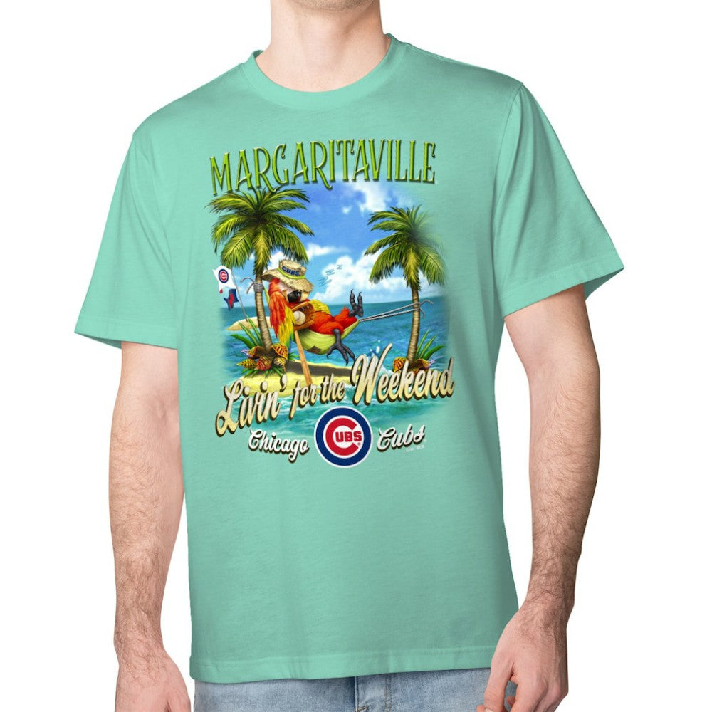 Chicago Cubs Margaritaville Livin' for the Weekend T-Shirt - Mint