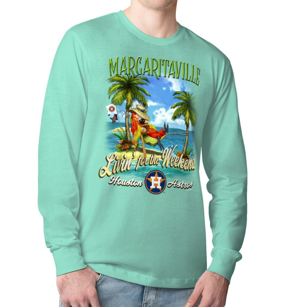 Houston Astros Margaritaville Livin' for the Weekend Long Sleeve T-Shirt - Mint
