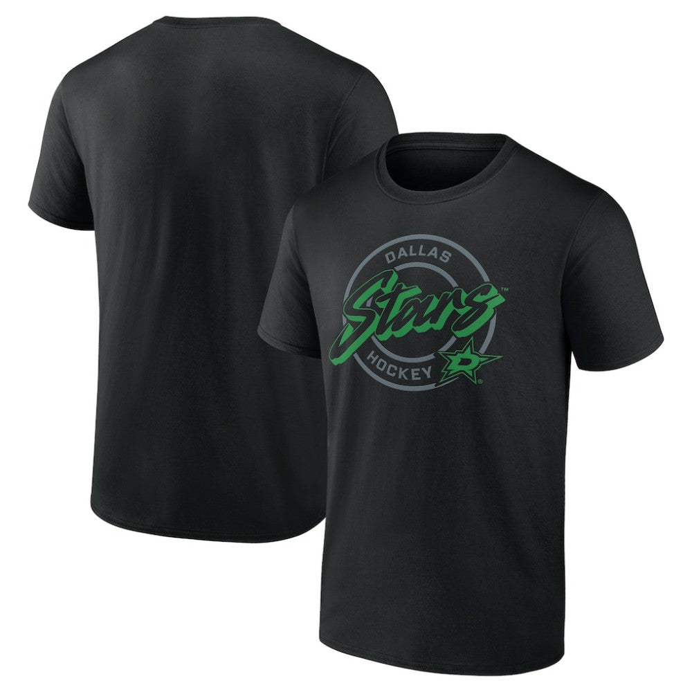 Dallas Stars Colorblock Puck T-Shirt Black