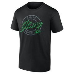 Dallas Stars Colorblock Puck T-Shirt Black