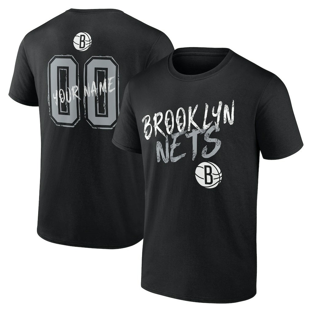 Brooklyn Nets Hustle Custom T-Shirt - Black online