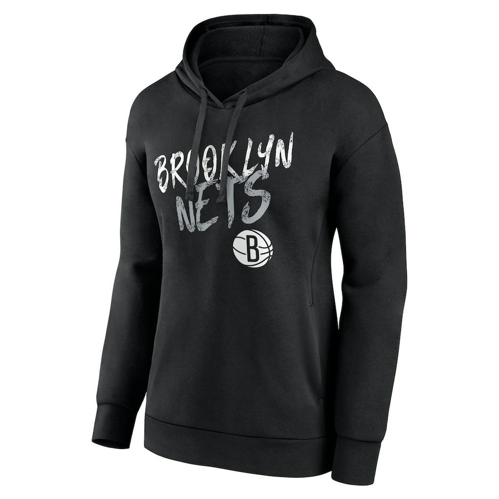 Brooklyn Nets Women's Hustle Custom Pullover Hoodie - Black for sale